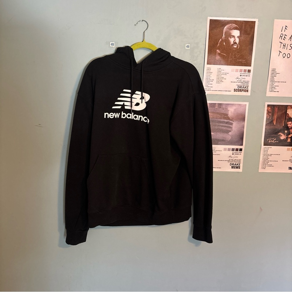 New Balance Black Pullover Hoodie Sweater